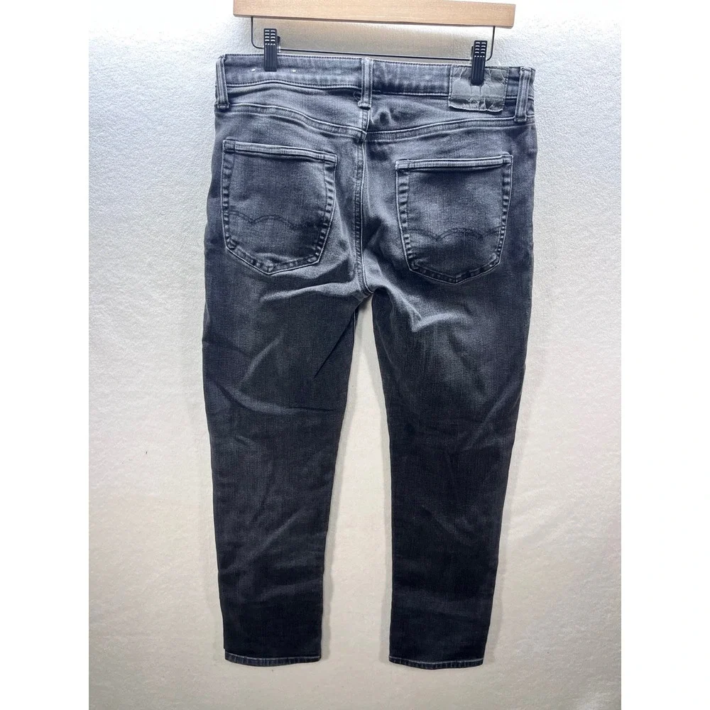 American‎ Eagle Mens Ne(x)t Level Flex Slim Straight Jeans Mens 32/32 Black 3195